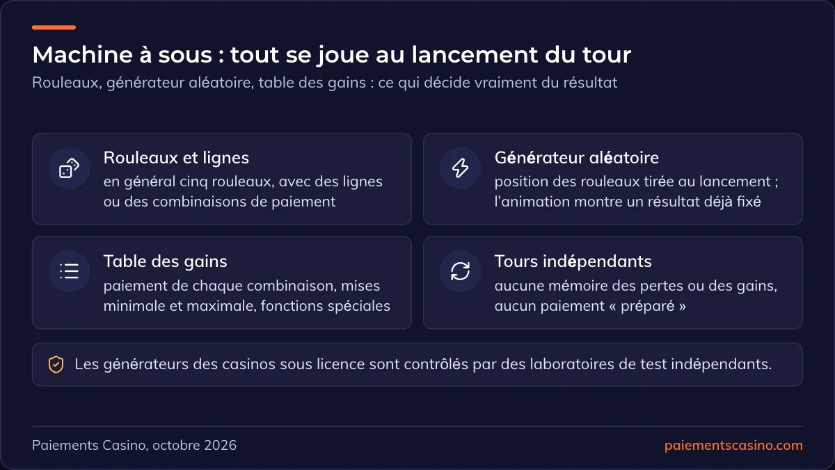 fonctionnement d’une machine à sous en ligne