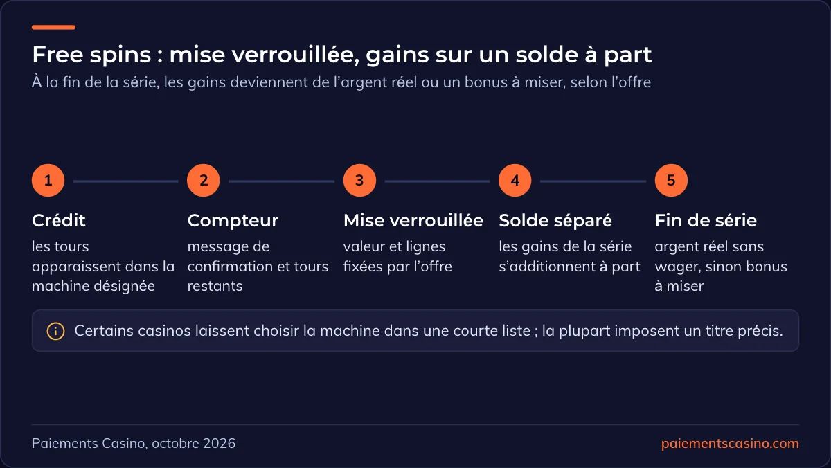 fonctionnement des tours gratuits au casino