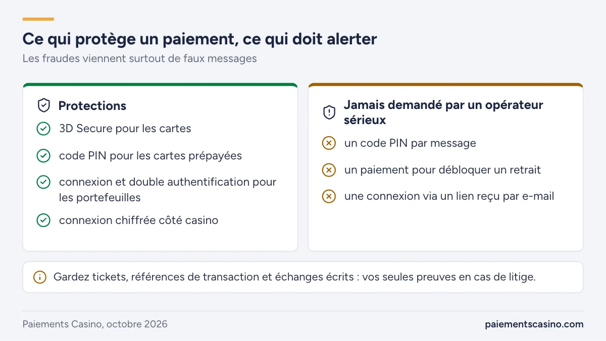 sécurité des paiements au casino en ligne