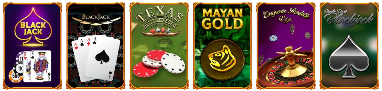 Jeux de table en direct sur AbuKing Casino