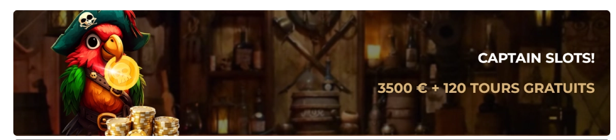 CaptainSlots casino bienvenue