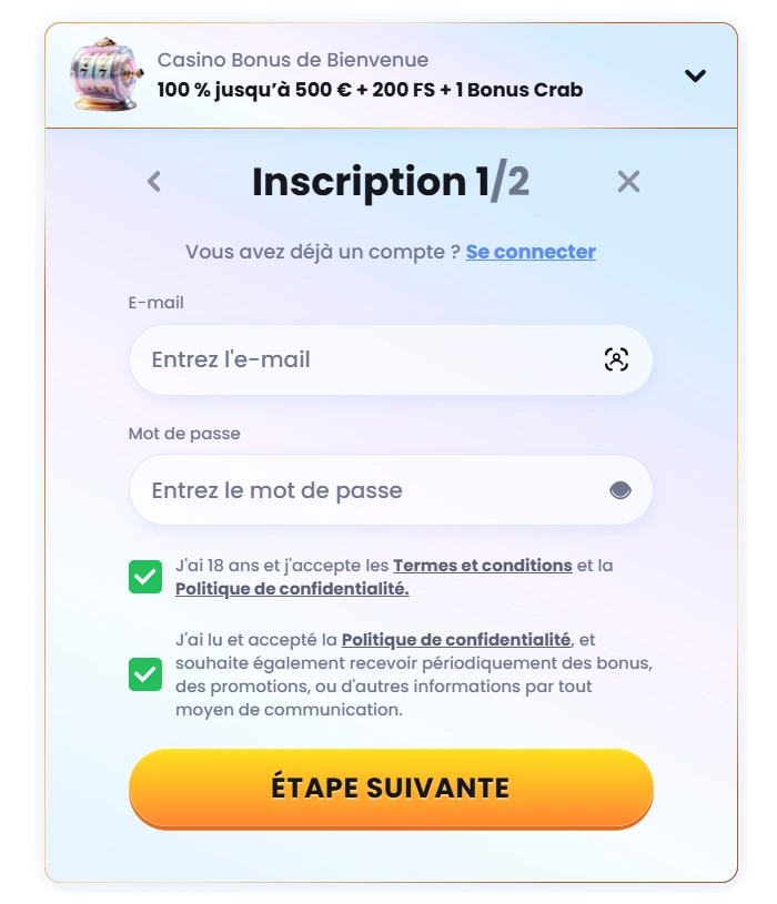 Fonctionnalités et inscription sur CasinoLab