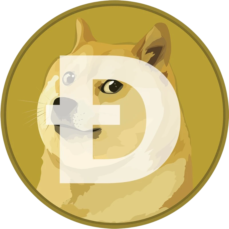Icône Dogecoin DOGE – cryptomonnaie au chien Shiba Inu pour casinos en ligne