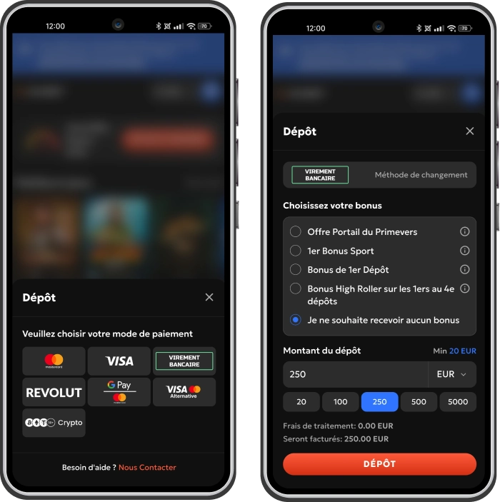 Méthodes de paiement, dépôt et retrait sur GXBET Casino