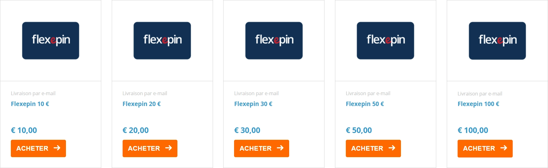 Voucher Flexepin pour les paiements de casino en ligne