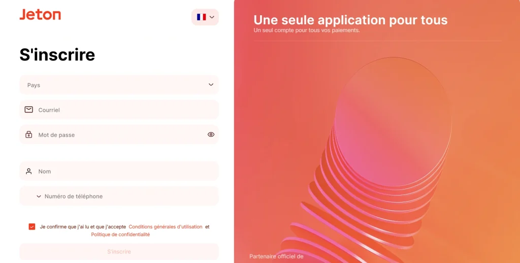 Inscription Jeton pour les paiements de casino en ligne