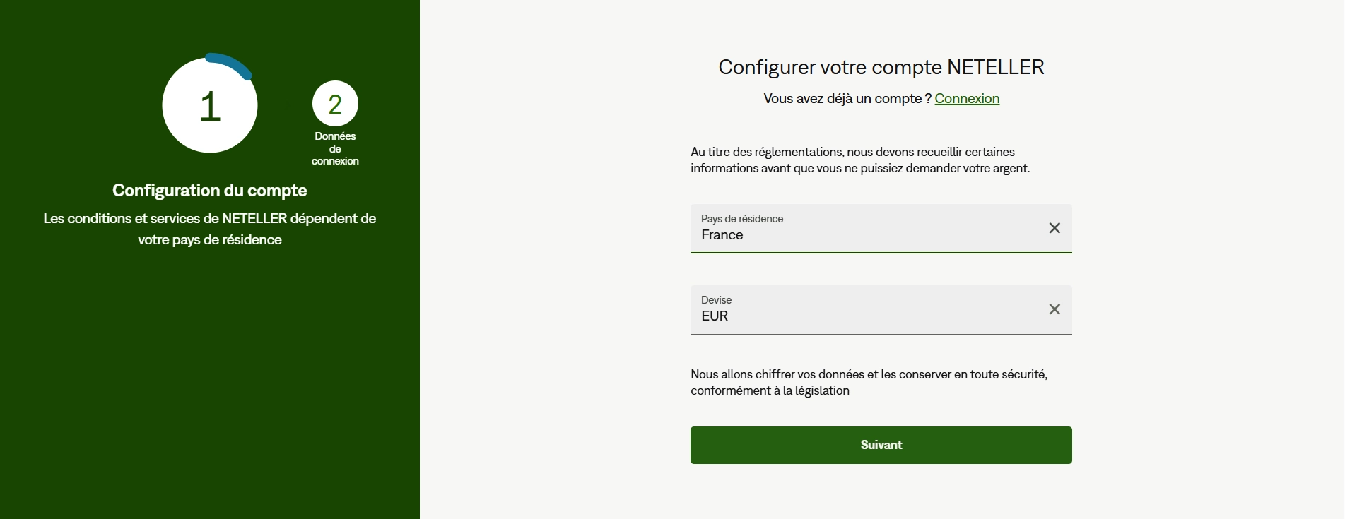 Inscription Neteller pour les paiements de casino